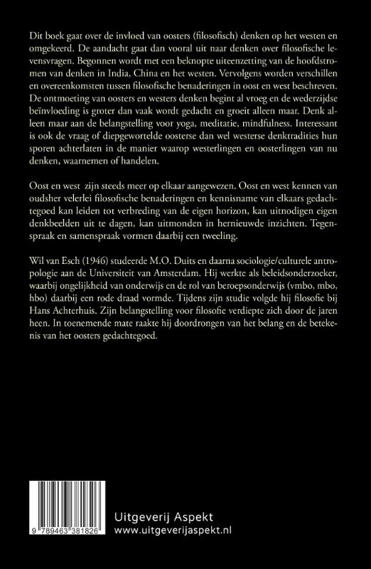 Achterkant van Palet van oosters en westers denken: tegenspraak of samenspraak