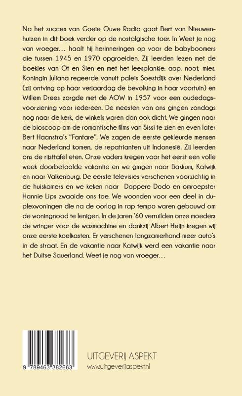 Achterkant van Weet je nog van vroeger?