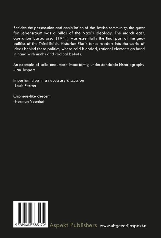 Achterkant van The Geopolitics of the Third Reich