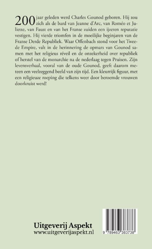 Achterkant van Charles Gounod