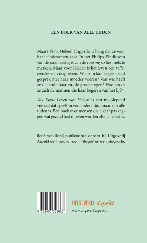 Achterkant van Het korte leven van Heleen