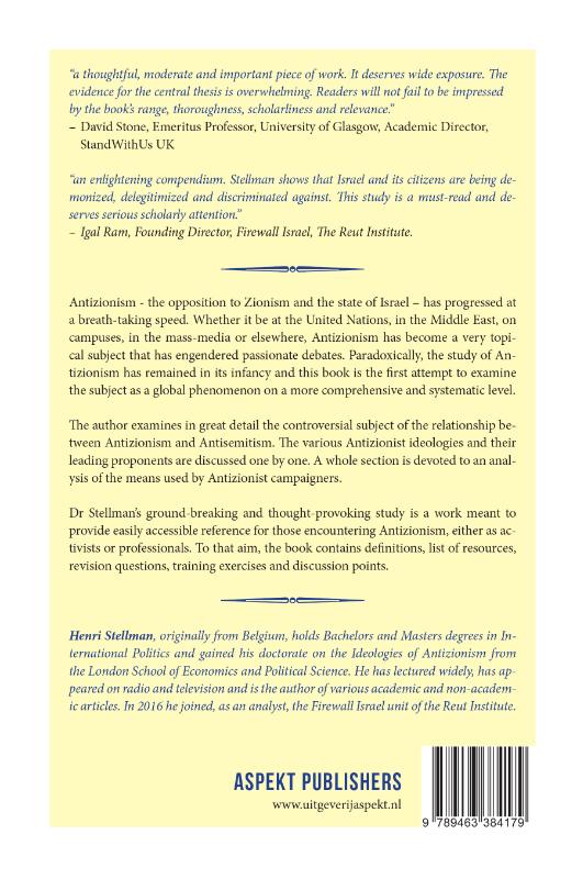 Achterkant van What is Antizionisme?
