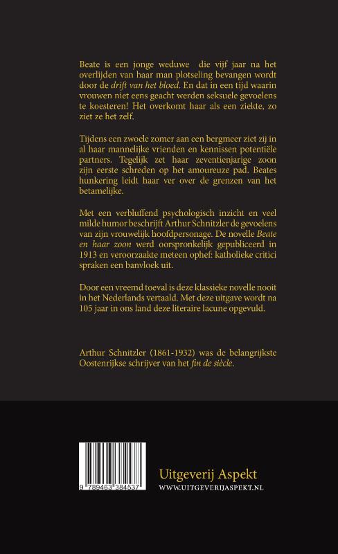 Achterkant van Beate en haar zoon
