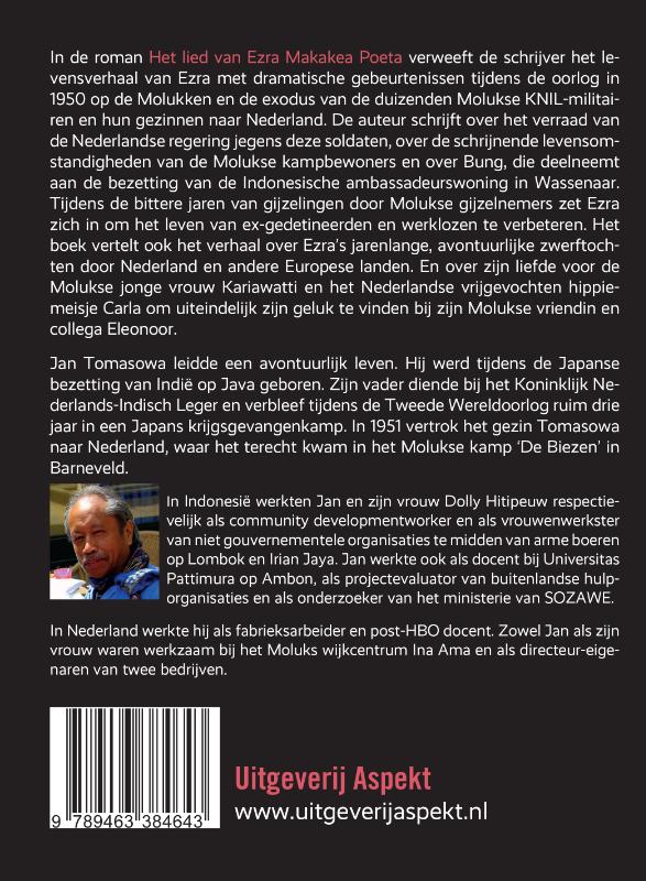 Achterkant van Het lied van ezra makakea poeta