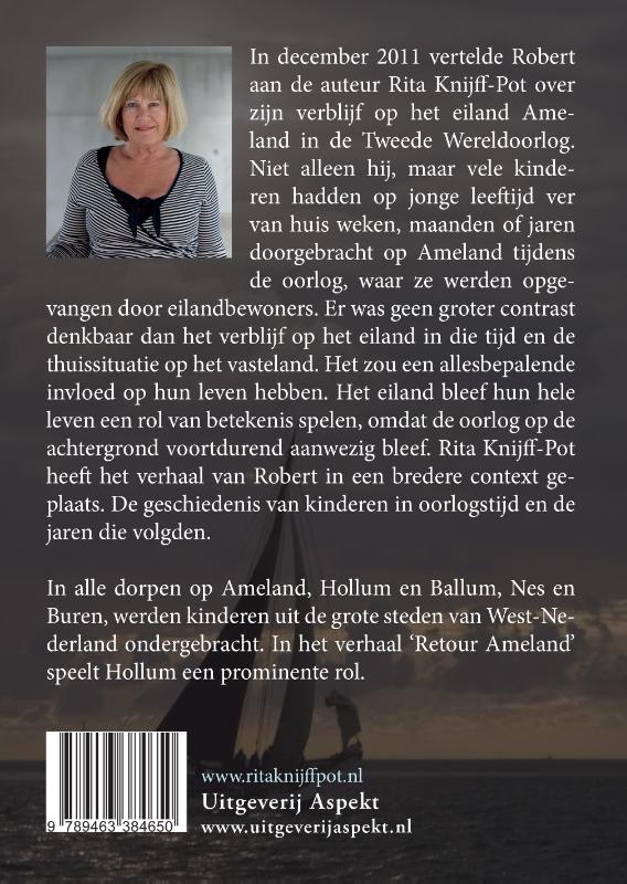 Achterkant van Retour Ameland