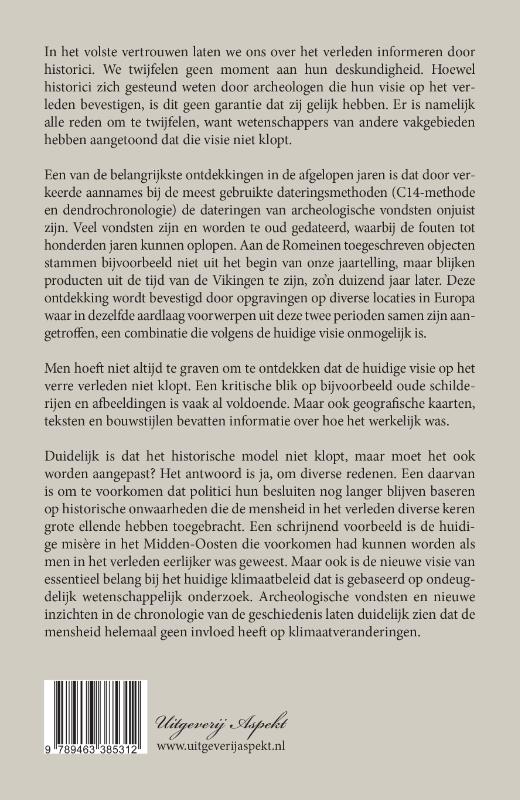 Achterkant van Archeologie ondergraaft geschiedenis