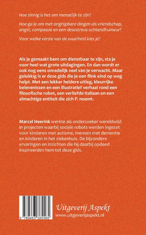 Achterkant van Een bemoedigende gids voor sociale robots