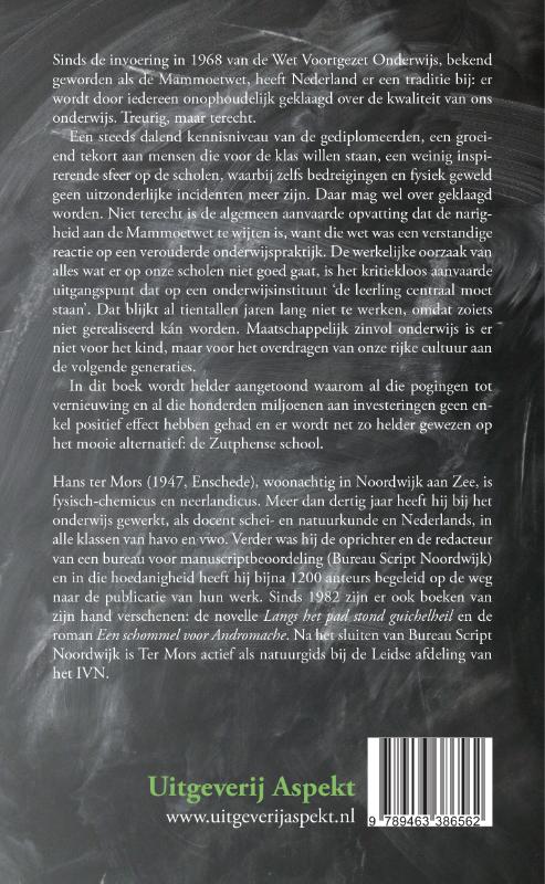 Achterkant van Meneer Groeneveld en het onderwijsmoeras