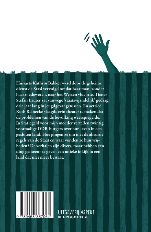 Achterkant van Statiegeld voor mijn moeder