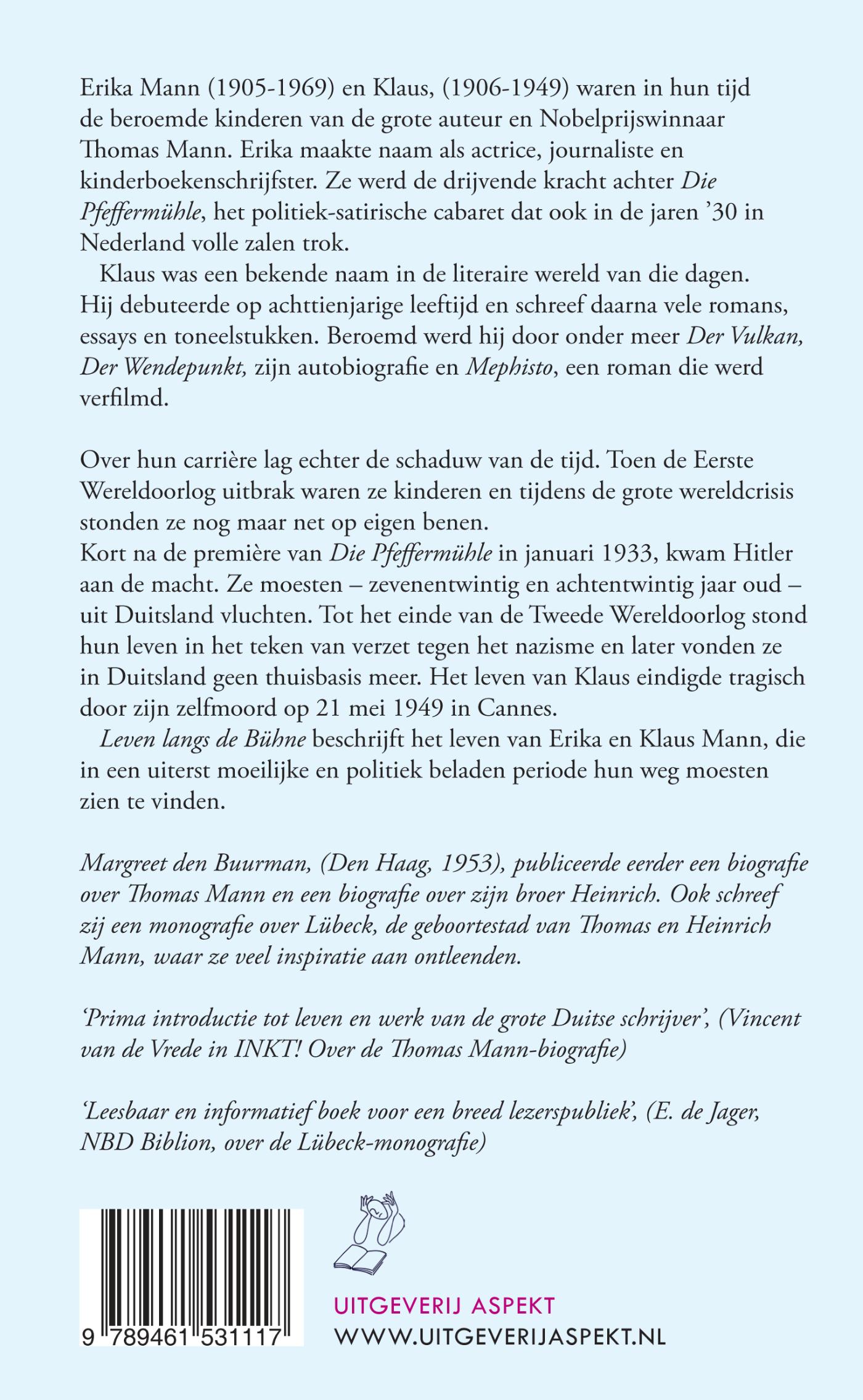 Achterkant van Erika en Klaus Mann