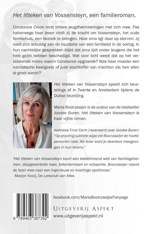 Achterkant van Het litteken van Vossensteyn