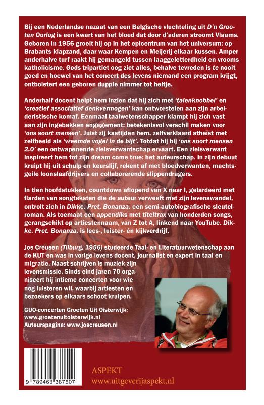 Achterkant van Dikke. pret. Bonanza.