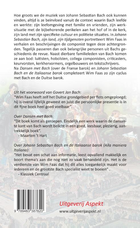 Achterkant van Johann Sebastian Bach