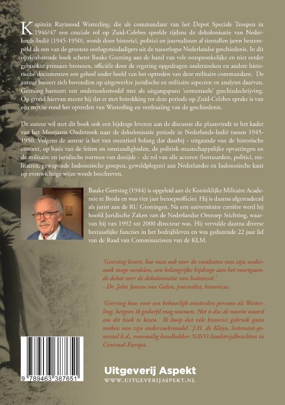 Achterkant van Kapitein Raymond Westerling en de Zuid-Celebes-affaire (1946-1947