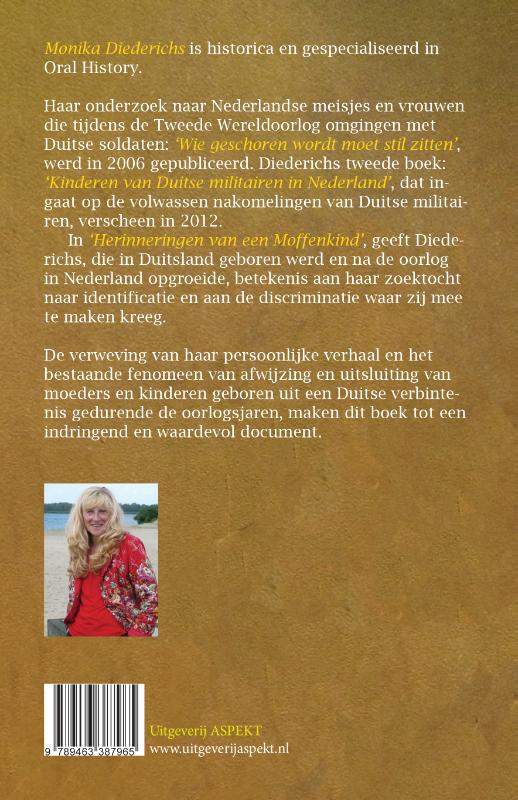 Achterkant van Herinneringen van een 'Moffenkind'