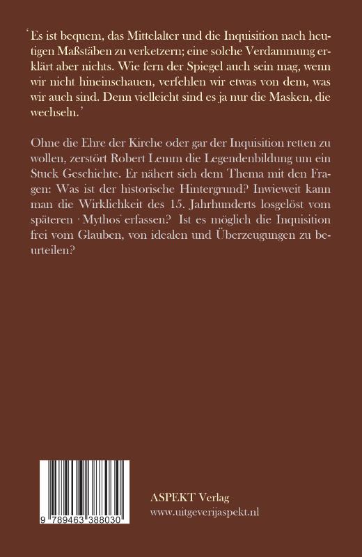 Achterkant van De Spanische Inquisition