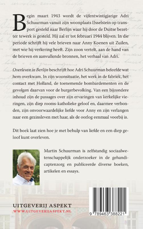 Achterkant van Overleven in Berlijn