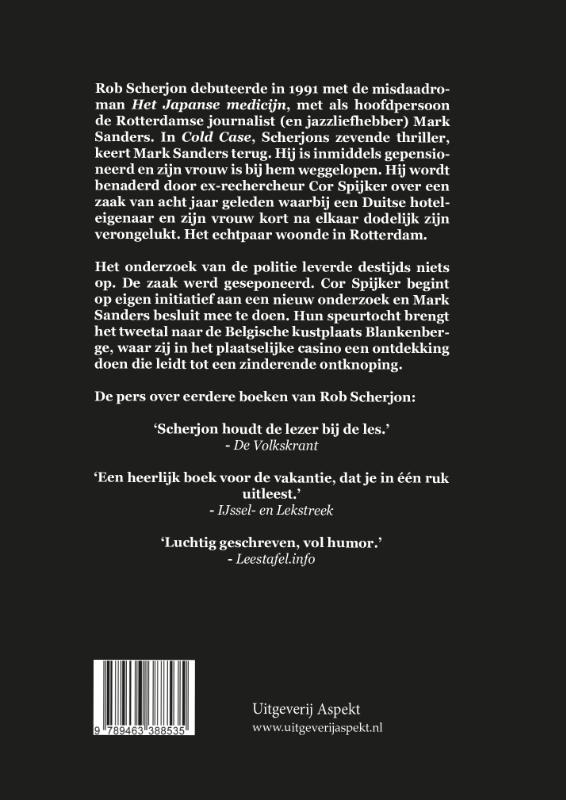 Achterkant van Cold Case
