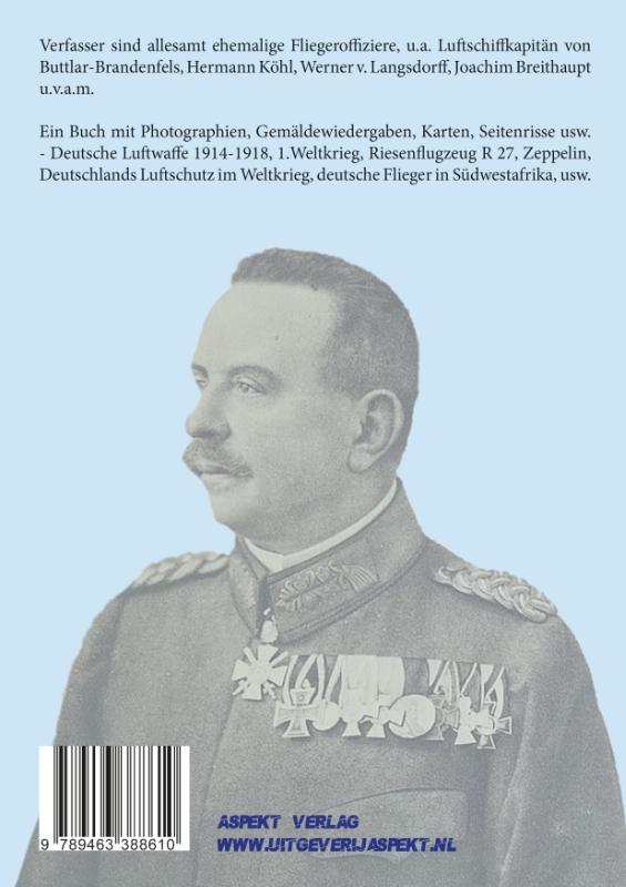 Achterkant van Unsere Luftstreitkräfte 1914-18