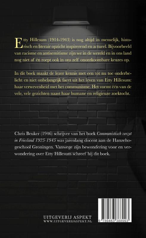 Achterkant van Etty Hillesum, verwevenheid met het communisme