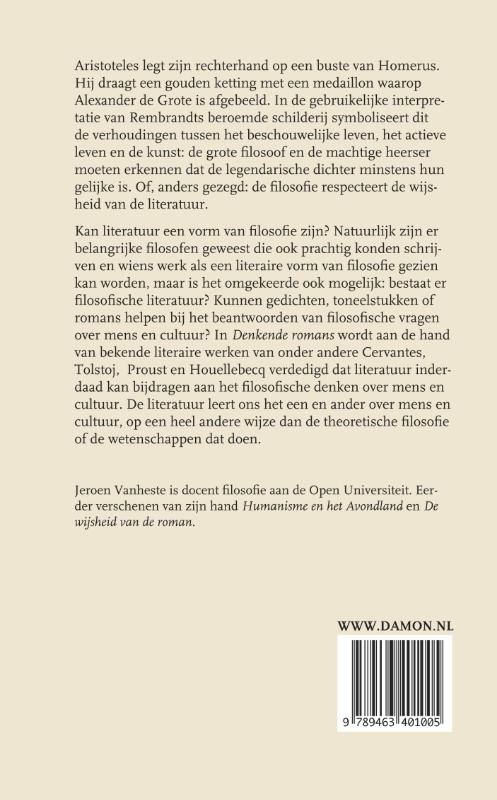 Achterkant van Denkende romans
