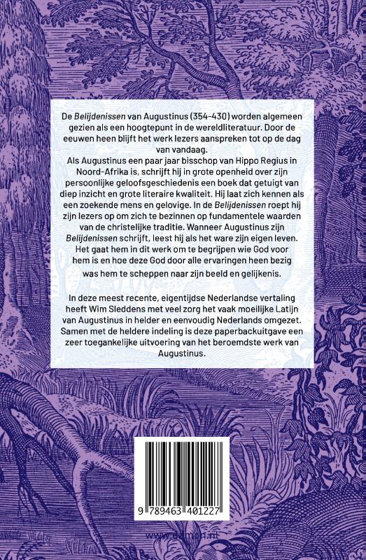 Achterkant van Belijdenissen