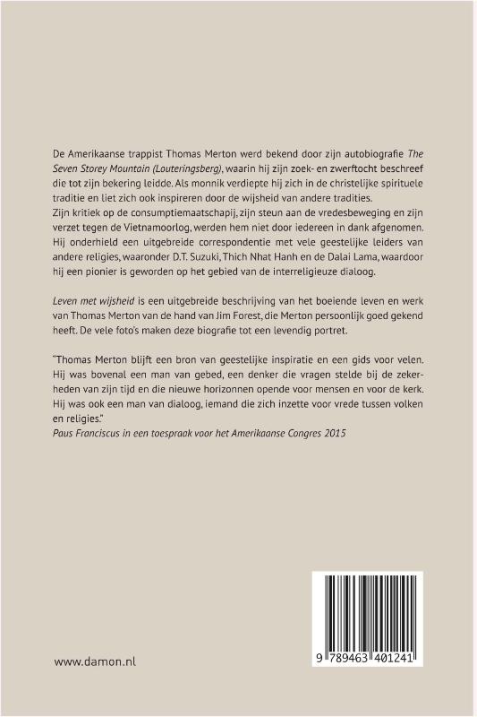 Achterkant van Leven met wijsheid