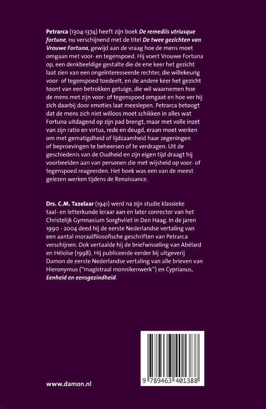 Achterkant van Petrarca
