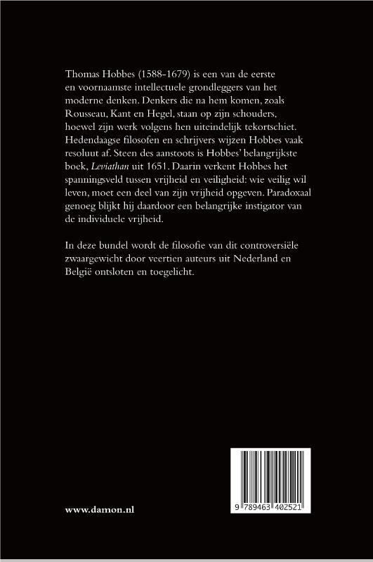 Achterkant van Thomas Hobbes