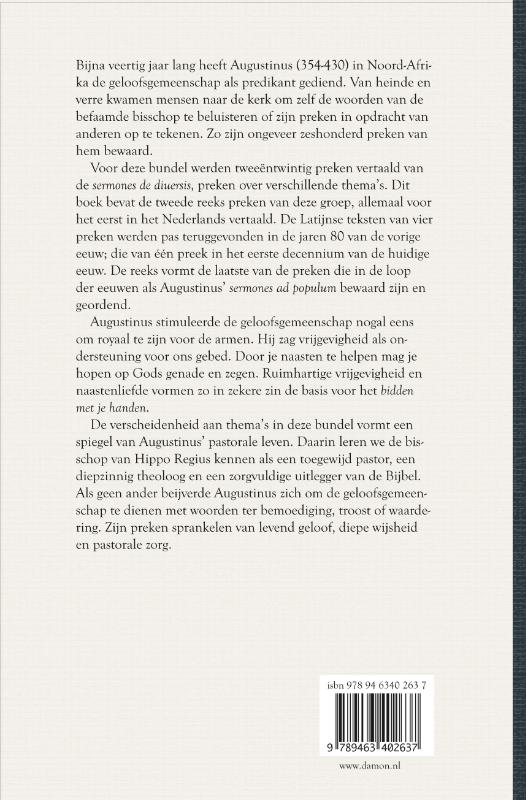Achterkant van Bidden met je handen