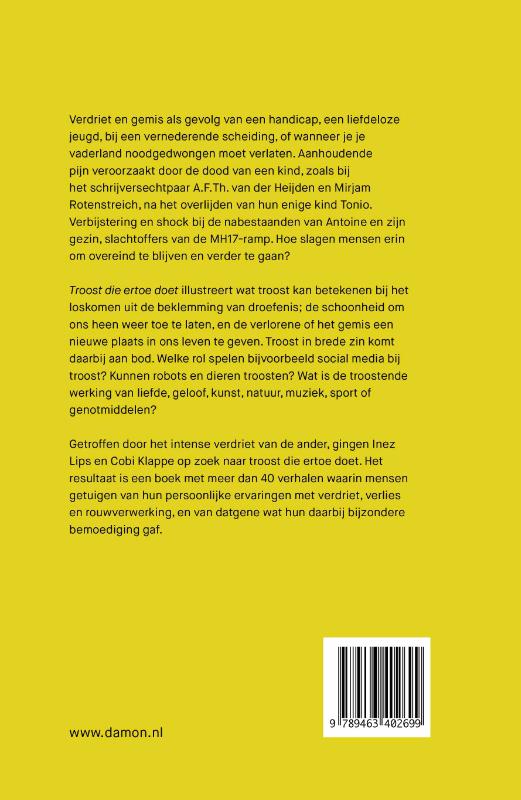 Achterkant van Troost die ertoe doet