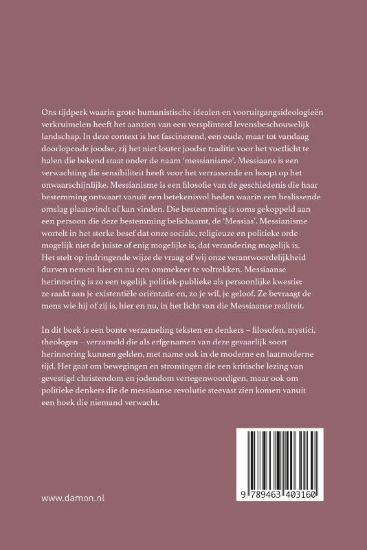 Achterkant van Messianisme als gevaarlijke herinnering