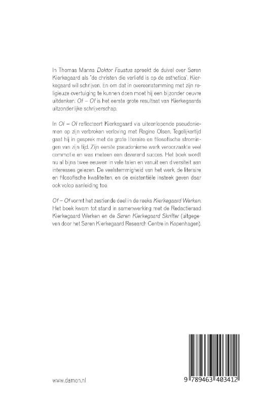 Achterkant van Of - Of