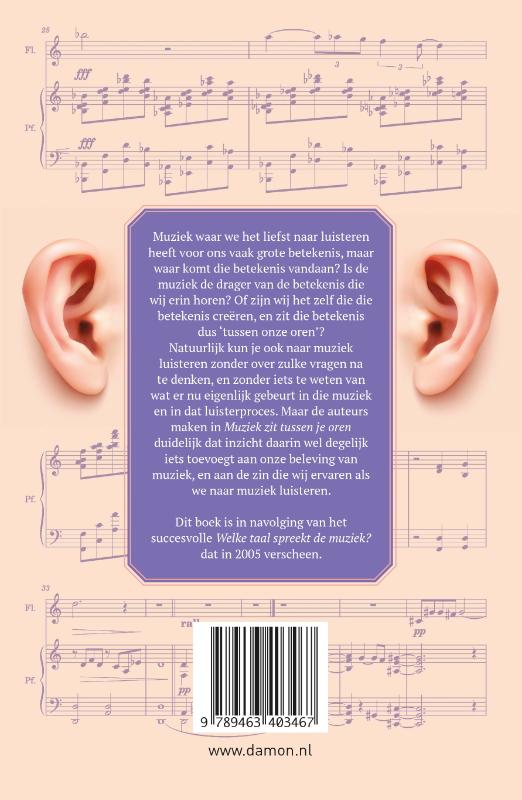 Achterkant van Muziek zit tussen je oren