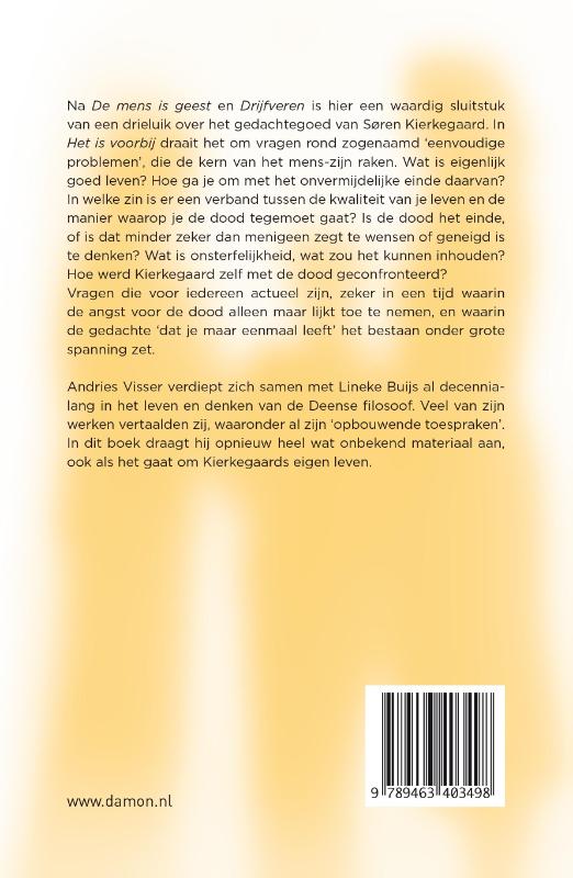 Achterkant van Het is voorbij