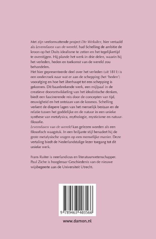 Achterkant van Levensfasen van de wereld
