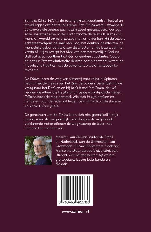 Achterkant van Ethica