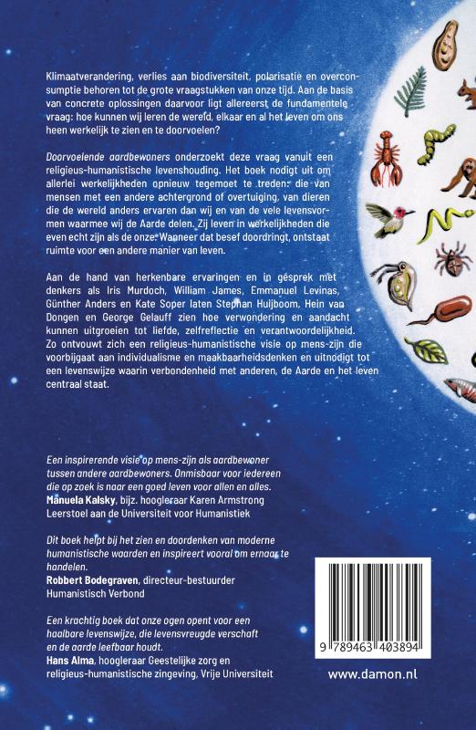 Achterkant van Doorvoelende Aardbewoners
