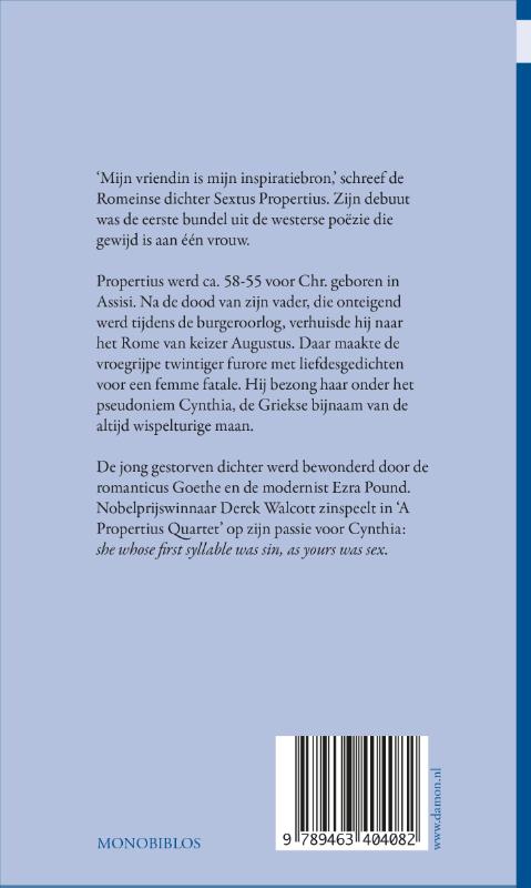 Achterkant van Propertius, Cynthia