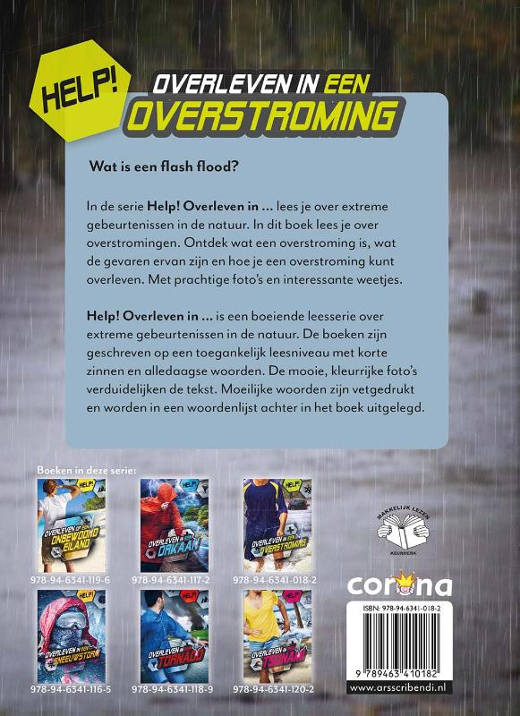 Achterkant van Overleven in een overstroming