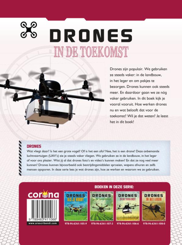 Achterkant van Drones in de toekomst