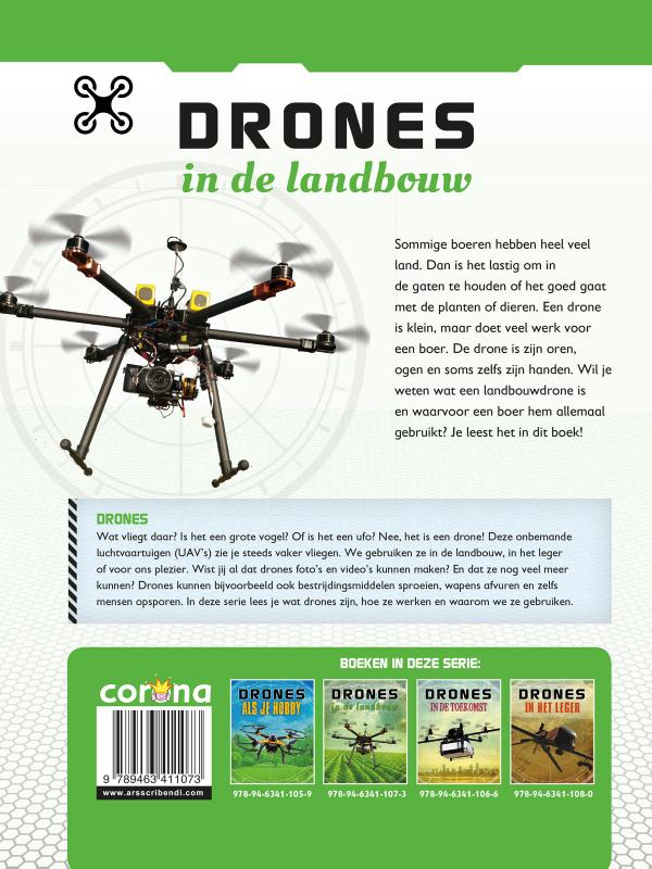 Achterkant van Drones in de landbouw
