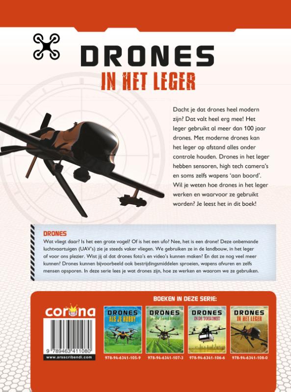 Achterkant van Drones in het leger