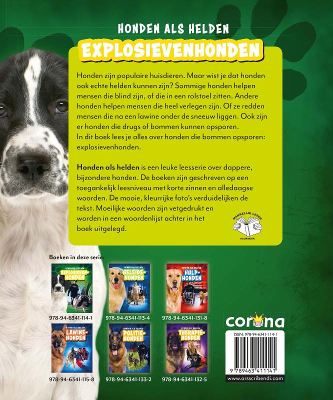 Achterkant van Explosievenhond