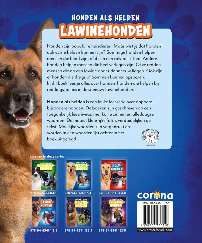 Achterkant van Lawinehonden