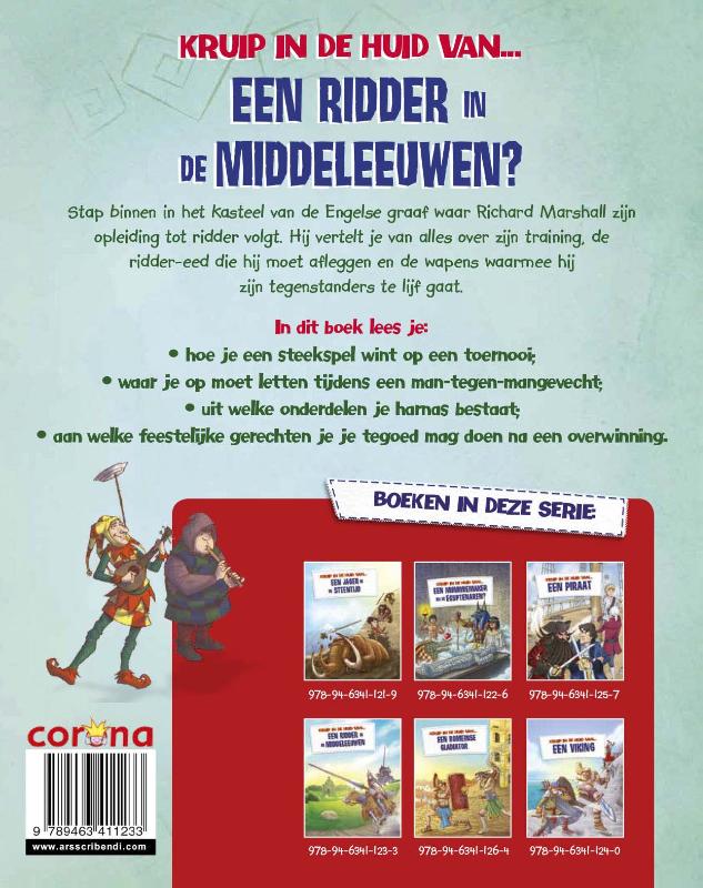 Achterkant van Een ridder in de Middeleeuwen