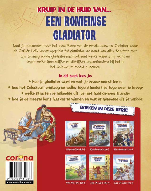 Achterkant van Een Romeinse gladiator