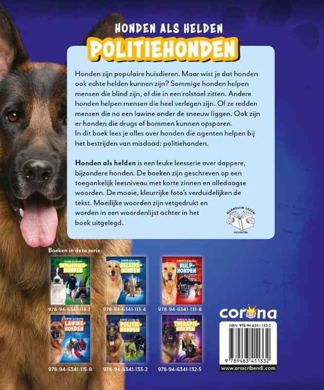 Achterkant van Politiehonden