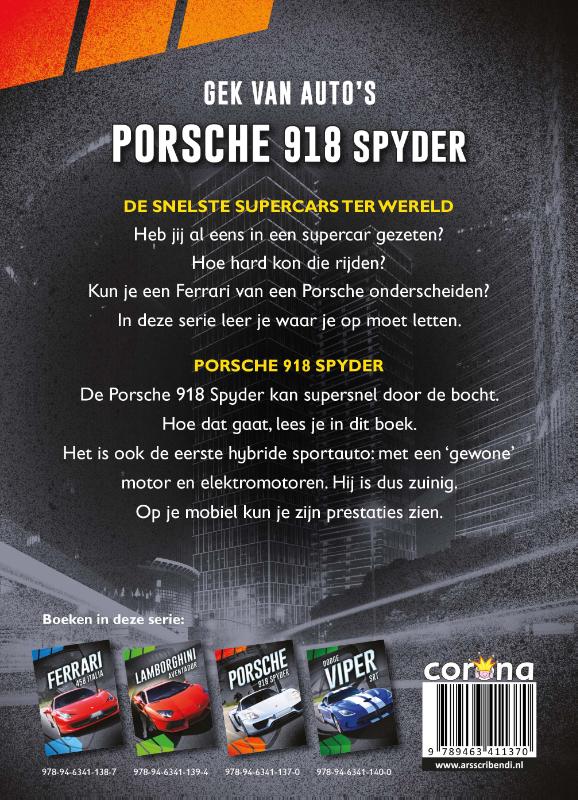 Achterkant van Porsche 918 Spyder