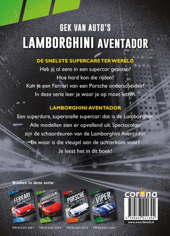Achterkant van Lamborghini Aventador